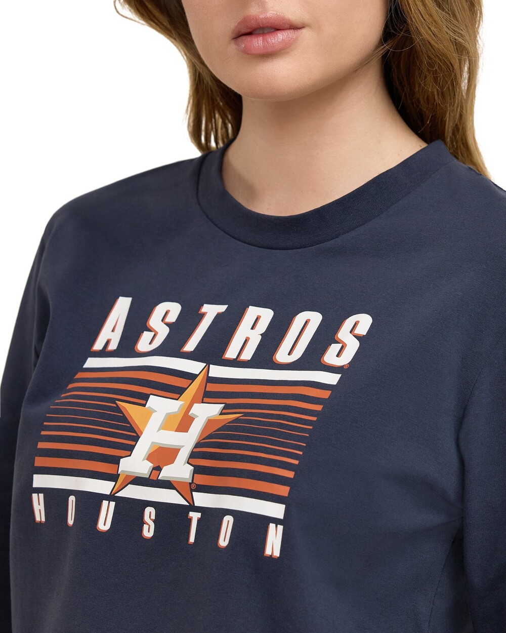 New Era Houston Astros Active Women's Long Sleeve T-Shirt - Size M